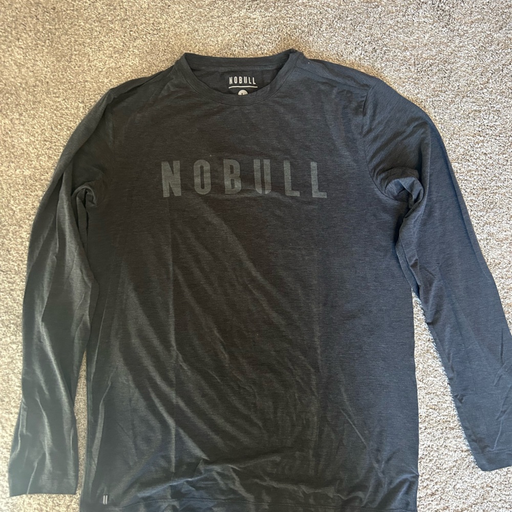 NOBULL Long Sleeve Tee - Charcoal - Large